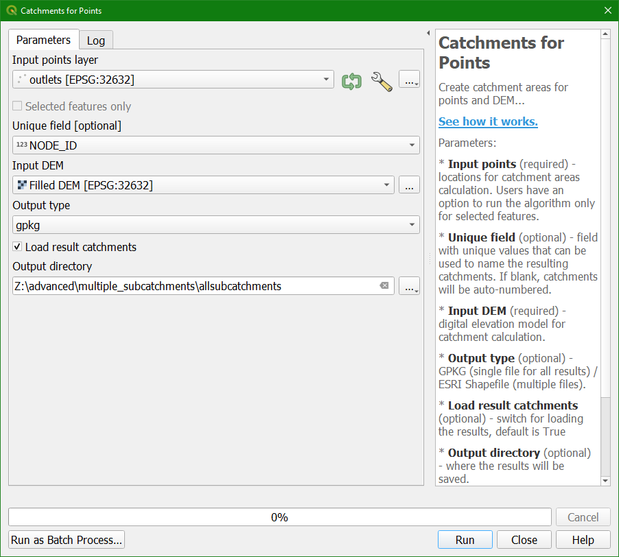 Tutorial Delineate multiple subcatchments Delineate all subcatchments